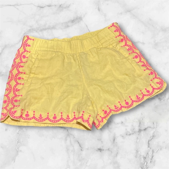 Lilly Pulitzer Laryn Linen Yellow Pink in Excellent Condition! - Picture 1 of 10